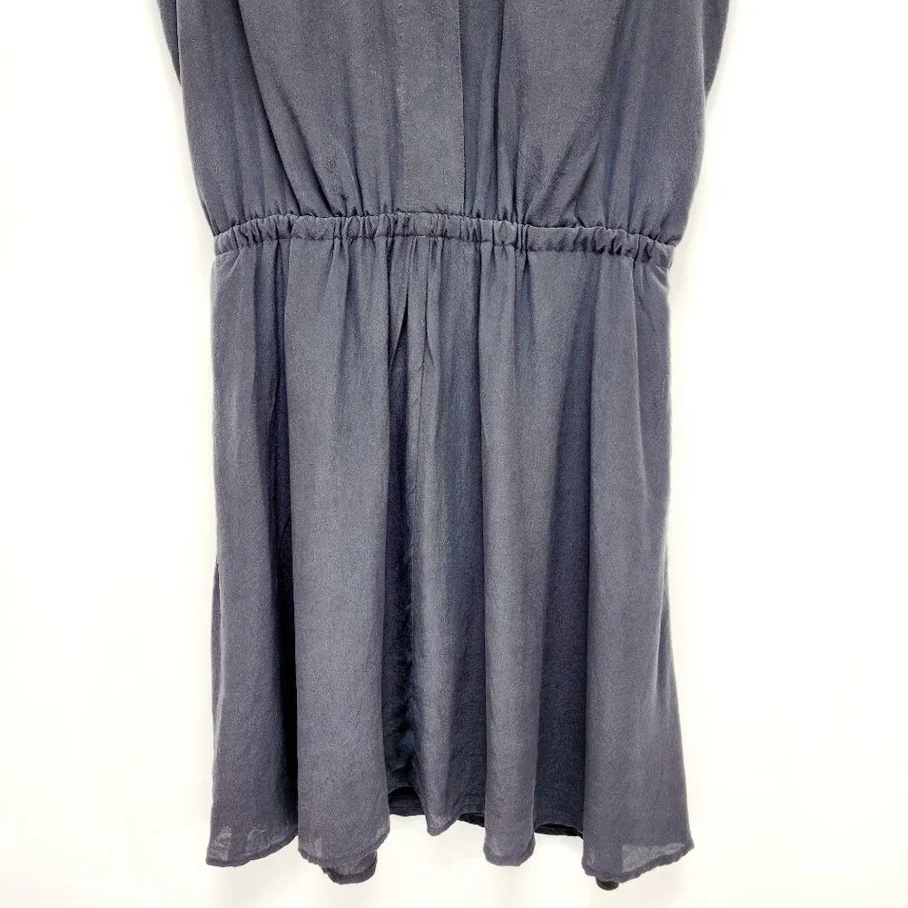 Madewell 1937 Black Silk Sleeveless Button-Front Dress XS - Picture 10 of 10